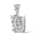 Diamond Jesus Pendant  1.56 ct. 10K White Gold