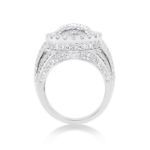 Diamond Ring 4.24 ct. 14K White Gold