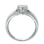 Diamond Engagement Ring 0.25 ct. 10K White Gold Size-6