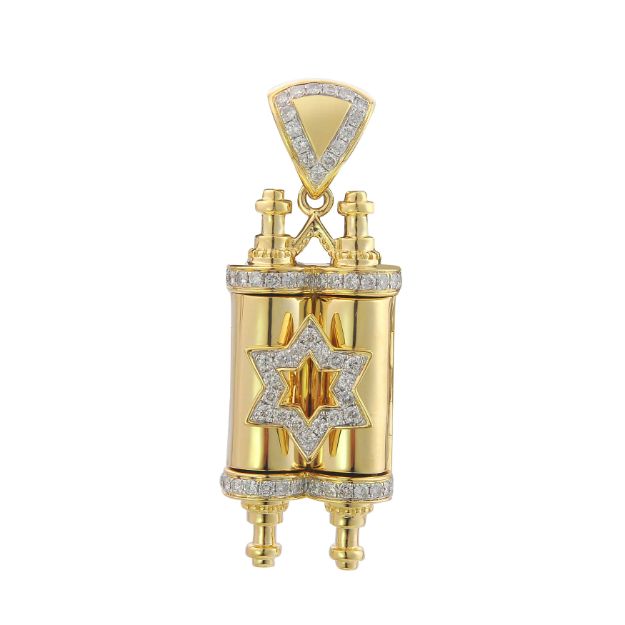 Diamond Pendant  0.82 ct. 10K Yellow Gold 21.24 g