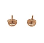 Diamond Circle Earrings 0.60ct 14k Rose Gold