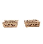 Diamond Square Earrings 0.50ct 14K Rose Gold