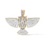 Diamond Owl Pendant 0.97 ct. 10K Yellow Gold