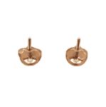 Baguette Diamond Heart Earrings 0.75ct 14K Rose Gold