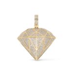 Diamond  Pendant 3.86 ct. 14K Yellow Gold