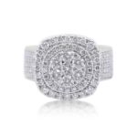 Diamond Ring 5.80 ct. 14K White Gold