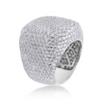 Diamond Ring 11.70 ct. 14K White Gold