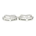 Baguette Diamond Heart Earrings 0.62ct 14K White Gold