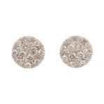 Diamond Circle Earrings 1.00ct 14K Rose Gold