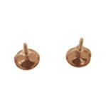 Diamond Circle Earrings 1.00ct 14K Rose Gold