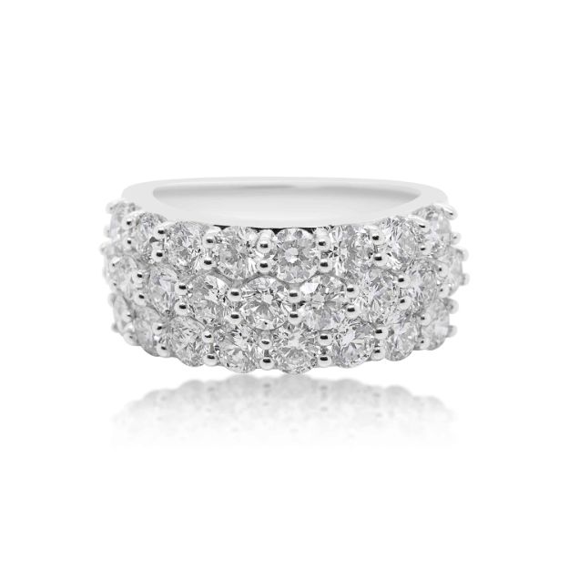 Diamond Ring 4.50 ct. 14K White Gold