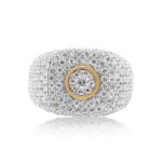 Diamond Ring 4.91 ct. 14K White Gold