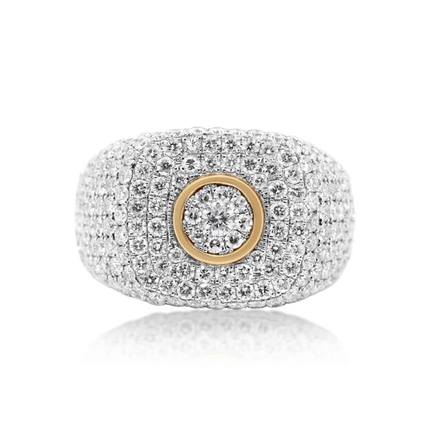 Diamond Ring 4.91 ct. 14K White Gold