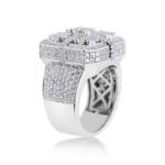 Diamond Ring 3.84 ct. 14K White Gold