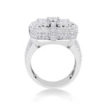 Diamond Ring 3.84 ct. 14K White Gold