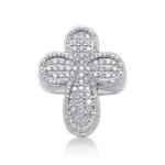 Diamond Fancy Cross Ring 4.80 ct. 14K White Gold