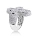 Diamond Fancy Cross Ring 4.80 ct. 14K White Gold