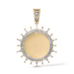 Diamond memory, picture Pendant 0.45 ct. 10K Yellow Gold