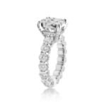 Diamond Ring 3.90 ct. 14K White Gold