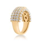 1OK YELLOW GOLD DIAMOND RING/BAND 3.33CT