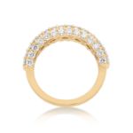 1OK YELLOW GOLD DIAMOND RING/BAND 3.33CT