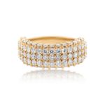 1OK YELLOW GOLD DIAMOND RING/BAND 3.33CT