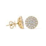 Diamond Earrings 1.35 ct. 10K Yellow Gold 3,25 g