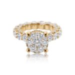 Diamond Ring 5.60 ct. 14K Yellow Gold