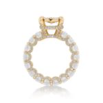 Diamond Ring 5.60 ct. 14K Yellow Gold