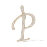 Diamond Letter P Pendant 0.43 ct. 14K Yellow Gold