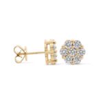 Diamond Earrings 1.90 ct. 10K Yellow Gold