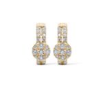 Diamond Hoop Earrings 0.65 ct. 10K Yellow Gold