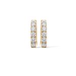 Diamond Hoop Earrings 0.36 ct. 10K Yellow Gold