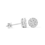 Diamond Earrings 1.55 ct. 10K White Gold