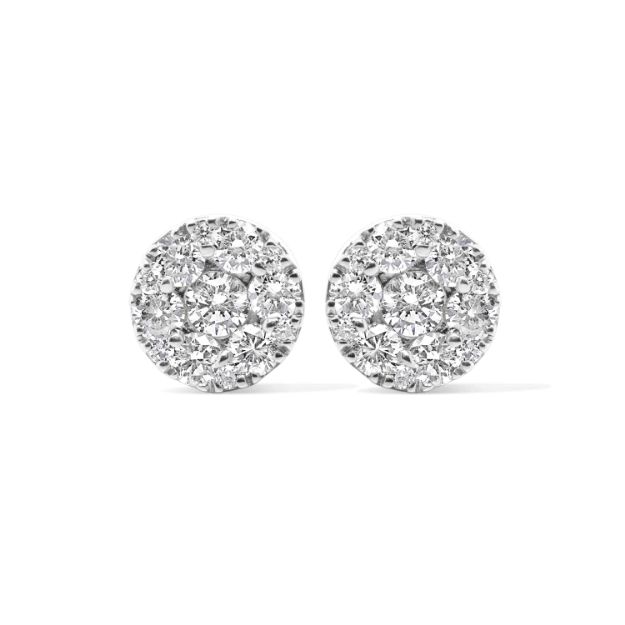 Diamond Earrings 0.67 ct. 10K White Gold