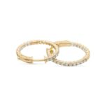 Diamond Hoop Earrings 1.40 ct. 14K Yellow Gold