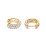 Diamond Hoop Earrings 0.46 ct. 10K Yellow Gold