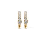 Diamond Hoop Earrings 0.46 ct. 10K Yellow Gold