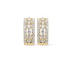 Diamond Hoop Earrings 0.68 ct. 10K Yellow Gold