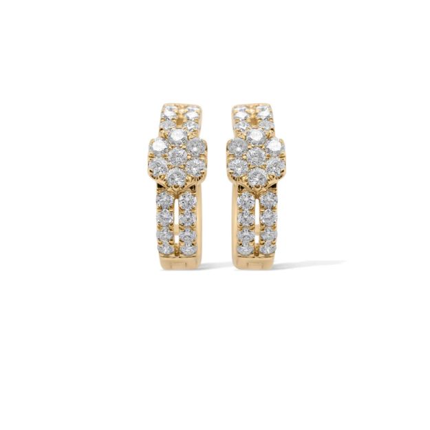 Diamond Hoop Earrings 0.47 ct. 10K Yellow Gold