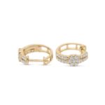 Diamond Hoop Earrings 0.47 ct. 10K Yellow Gold