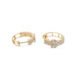 Diamond Hoop Earrings 0.60 ct. 10K Yellow Gold