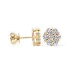 Diamond Earrings 1.15 ct. 10K Yellow Gold