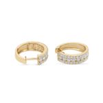 Diamond Hoop Earrings 0.90 ct. 10K Yellow Gold