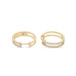 Diamond Hoop Earrings 0.32 ct. 10K Yellow Gold