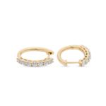 Diamond Hoop Earrings 0.90 ct. 10K Yellow Gold