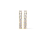 Diamond Hoop Earrings 0.65 ct. 10K Yellow Gold