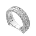 Diamond Wedding Band 2.55 ct. 14K White Gold