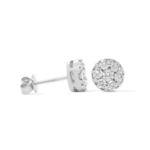 Diamond Earrings 1.10 ct. 10K White Gold