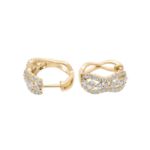 Diamond Hoop Earrings 0.95 ct. 10K Yellow Gold